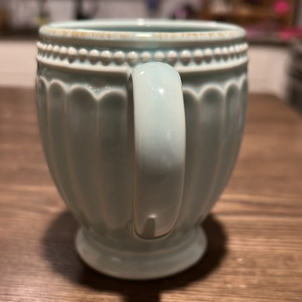 VINTAGE WORLD MARKET BOHEMIAN TURQUOISE COFFEE TEA MUG - Picture 2 of 6